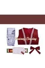 Identity V Little Girl Alice DeRoss Aging Skin Red Dress Cosplay Costume